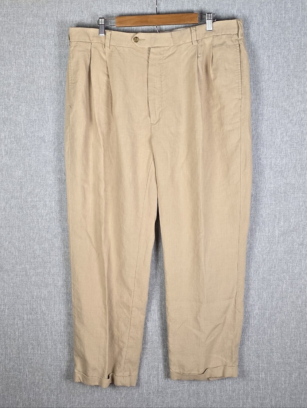 Jos A Bank Travelers Collection 100% Linen Casual Dress Pant Men Sz 38×30(37×29)